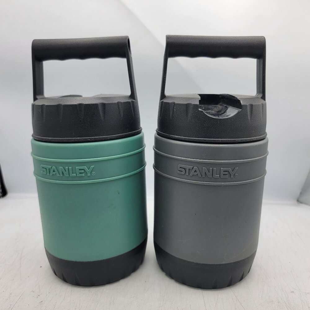 Stanley Classic 10oz Thermos Set Green Gray Insulated Leak Proof Portable Handle